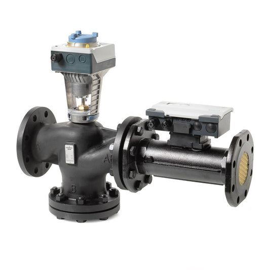 Intelligent Valve DN 100 as a sensor controlled pressure independent control valve PN16 with flanged connection including flow and capacity measurement with a maximum flow of 75 m3/h