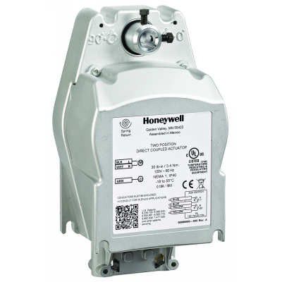 Fire and Smoke Actuator, Spring Return, 80 lb-in, 230 Vac, 2-position (SPST), 2x Aux Switch