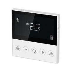 RDQ400 Flush mount standalone room thermostat for 2-pipe FCU with 3-speed fan control, on/off valve control