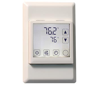 TRI2-FU-TH-221.202C Wall-mounted dual loop Controller and Sensor (X2 OS) / (US). US version to fit US standard electrical connection boxes